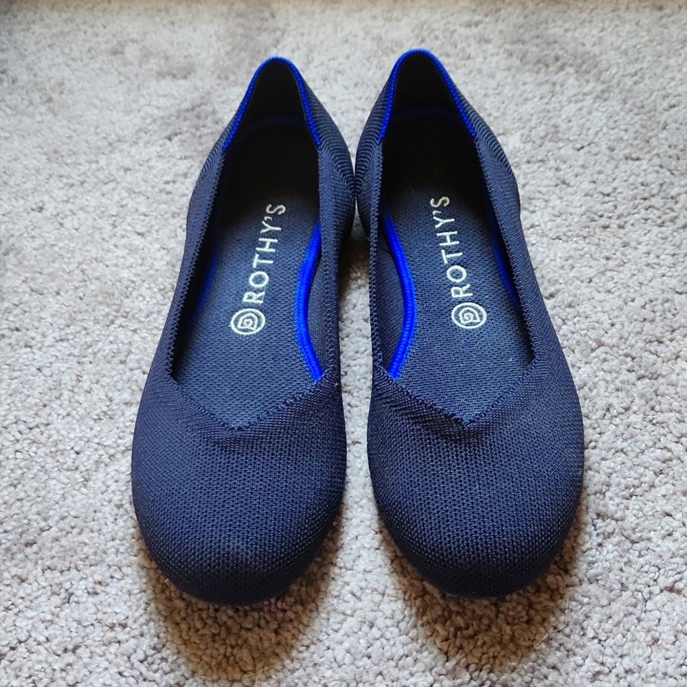 Rothy's Flats in Navy